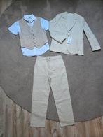 H&M Pak Kostuum Trouwpak beige/wit maat 140 NIEUW, Kinderen en Baby's, Kinderkleding | Maat 140, Ophalen of Verzenden, Nieuw, Jongen