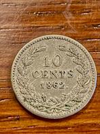 10 cent - 1862, Postzegels en Munten, Munten | Nederland, Verzenden, Koning Willem III, 10 cent