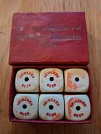 Heineken's Heinekens beer bier dobbelstenen set van 6, Ophalen of Verzenden, Heineken