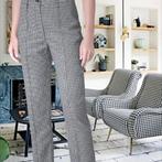 Dames lange pantalon - Canda - maat L 40/42 - Pied-de-Poule, Kleding | Dames, Broeken en Pantalons, Verzenden, Zwart, Maat 42/44 (L)