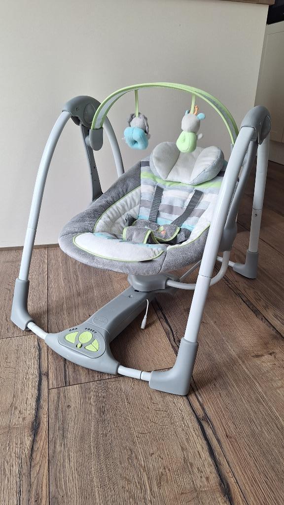 Schommelstoel baby, Kinderen en Baby's, Wipstoeltjes, Gebruikt, Schommelstoel, Met gordel(s) of riempje(s), Ophalen
