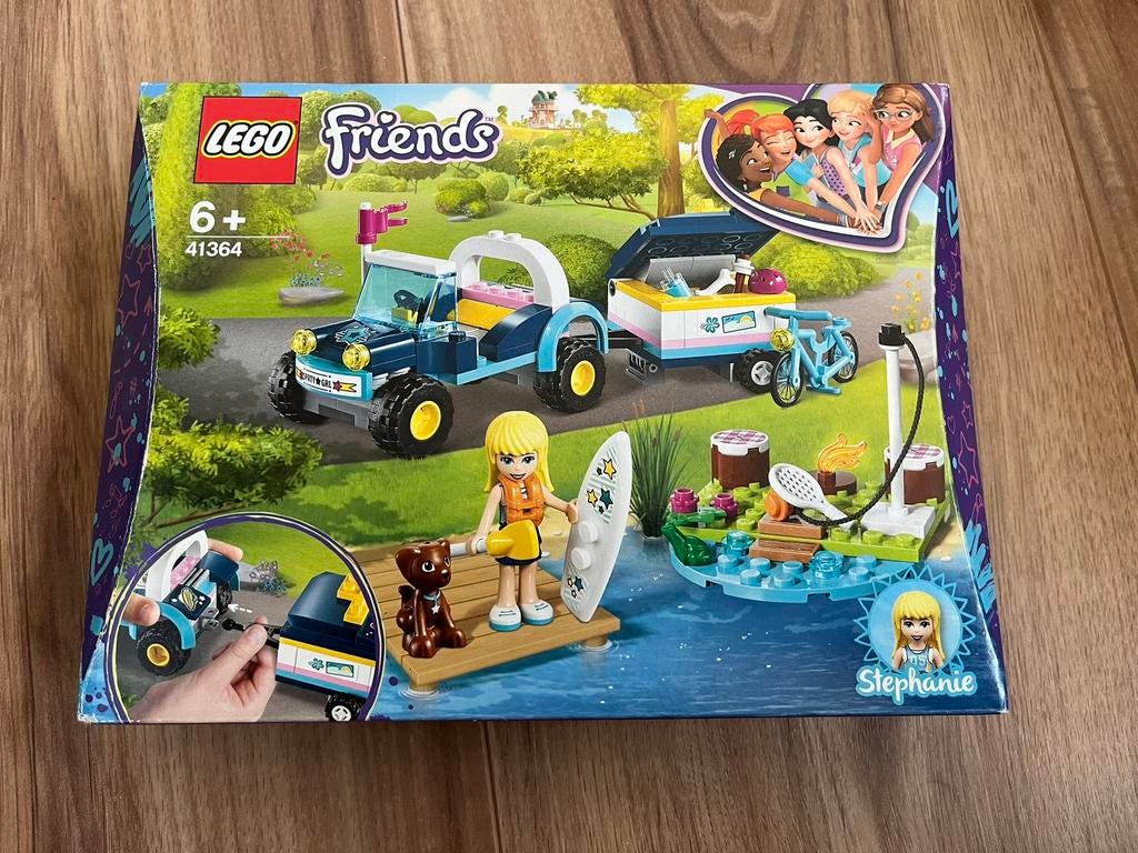 Lego friends 41364 Stephanie's buggy en aanhanger compleet, Ophalen of Verzenden, Zo goed als nieuw