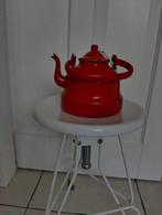 Vintage rode emaille ketel, Ophalen of Verzenden