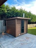 Thermowood buitensauna 200x200 inclusief saunakachel, Ophalen of Verzenden, Nieuw, Fins of Traditioneel, Complete sauna