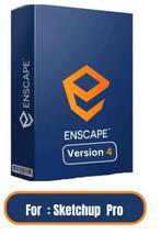Enscape v4 voor Sketchup Pro Volledige versie, Computers en Software, Ontwerp- en Bewerkingssoftware, Ophalen, Nieuw, Windows