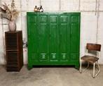 Metalen vintage lockerkast garderobekast, Ophalen, Gebruikt, Vintage industrieel