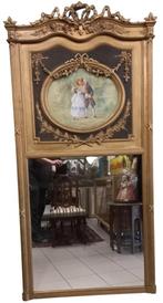 grote vergulde hallspiegel., Ophalen, Rechthoekig