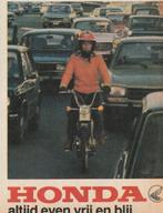 Retro reclame 1980 Honda Camino brommer vrolijke wegpartner, Verzenden, Overige typen