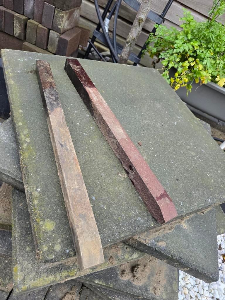 25x Houten Pikketpaal Tuin - 50cm - 36x36, Tuin en Terras, Tegels en Klinkers, Ophalen, Gebruikt, Overige typen, Minder dan 5 m²