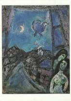 Marc Chagall Avond aan het raam ansichtkaart, Verzamelen, Ansichtkaarten | Themakaarten, Verzenden, 1980 tot heden, Ongelopen