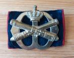 Baretembleem Artillerie, Ophalen of Verzenden, Landmacht, Nederland, Embleem of Badge