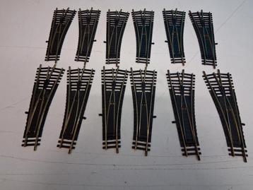 12 x fleischmann 6044 wissels 6 paar in zeer goede staat beschikbaar voor biedingen