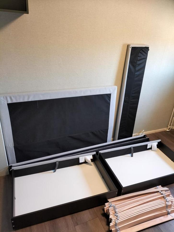Gladstad ikea bedframe 140x200 inclusief lades, Huis en Inrichting, Slaapkamer | Bedden, Tweepersoons, 140 cm, 200 cm, Overige materialen