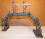 Antieke Märklin Seinbrug Voetgangersbrug m. 2 seinen ca 1925, Antiek en Kunst, Antiek | Speelgoed, Ophalen of Verzenden
