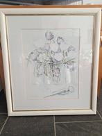 schilderij/muur/decoratie/tulpen/bloemen/verzamelen, Ophalen, Gebruikt, Schilderij