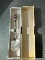 Zilveren theelepel Berry met wapenschild, Ophalen of Verzenden