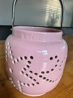 Riverdale windlicht roze, Huis en Inrichting, Ophalen, Zo goed als nieuw, Overige materialen, Minder dan 25 cm