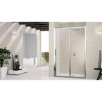 Douchewand Schuifdeur 156 tot 162 cm breed Helder glas, Ophalen, Nieuw, Chroom, Douche