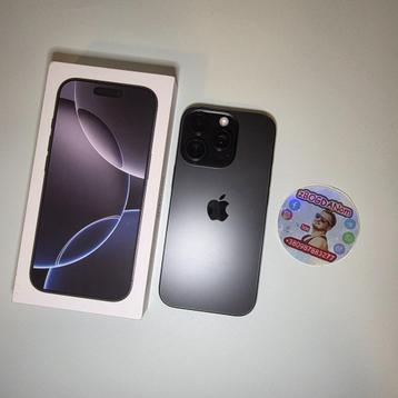 Iphone 16 Pro BLACk 128 gigabytes, NO SCRATCHES beschikbaar voor biedingen