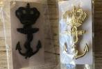 Korps Mariniers Setje Emblemen - 2, Verzenden, Marine, Nederland, Embleem of Badge