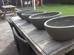 Plantenbak grijs voor binnen 4 stuks, Huis en Inrichting, Ophalen, Overige soorten, Minder dan 100 cm
