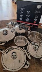 Swiss quality control pannenset, Pannenset, Ophalen of Verzenden, Zo goed als nieuw, Rvs