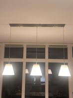 Moderne hanglamp met 3 lampen, Ophalen, Zo goed als nieuw, Metaal, 50 tot 75 cm