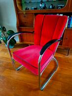 Dutch originals, Gispen fauteuil - 412S Manchester wijnrood, Huis en Inrichting, Fauteuils, Ophalen of Verzenden, 50 tot 75 cm