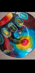 GILDE GLAZEN SCHAAL sunrise regenboog van kleuren, Ophalen of Verzenden