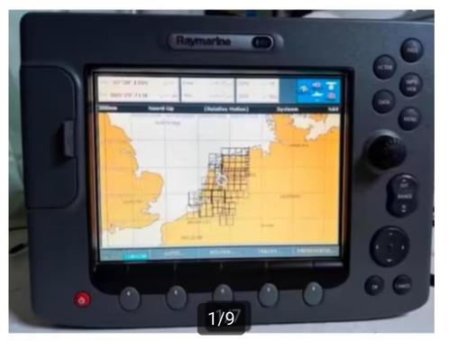 Raymarine E80 kleuren plotter radar Seatalk 1 Seatalk 2, Watersport en Boten, Navigatiemiddelen en Scheepselektronica, Zo goed als nieuw