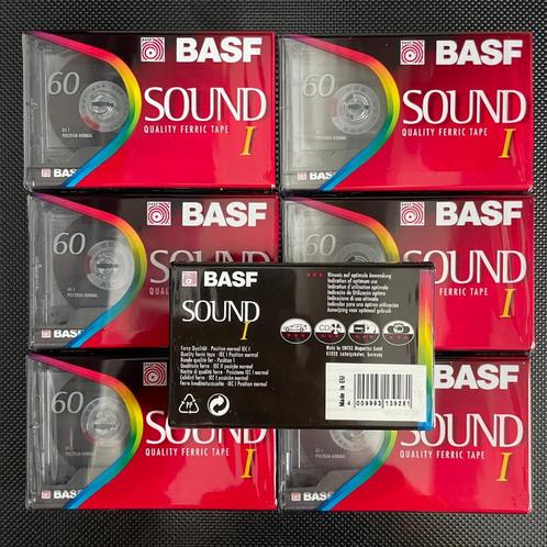7x NOS Cassetteband BASF SOUND 1, Cd's en Dvd's, Cassettebandjes, Nieuw in verpakking, Origineel, 2 t/m 25 bandjes, Ophalen of Verzenden