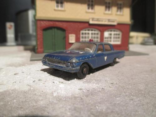 1/70 Ford Fairlane Police - Matchbox Lesney 55B 1963 #2, Hobby en Vrije tijd, Modelauto's | Overige schalen, Gebruikt, Ophalen of Verzenden
