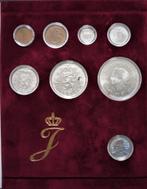 Herdenkingsset Prinses Juliana 90 met 8 munten zilver, Postzegels en Munten, Munten | Nederland, Setje, Zilver, Overige waardes