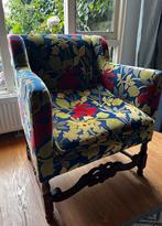 Fraaie oude stoel met nieuwe bekleding, Ophalen of Verzenden, Gebruikt, 50 tot 75 cm