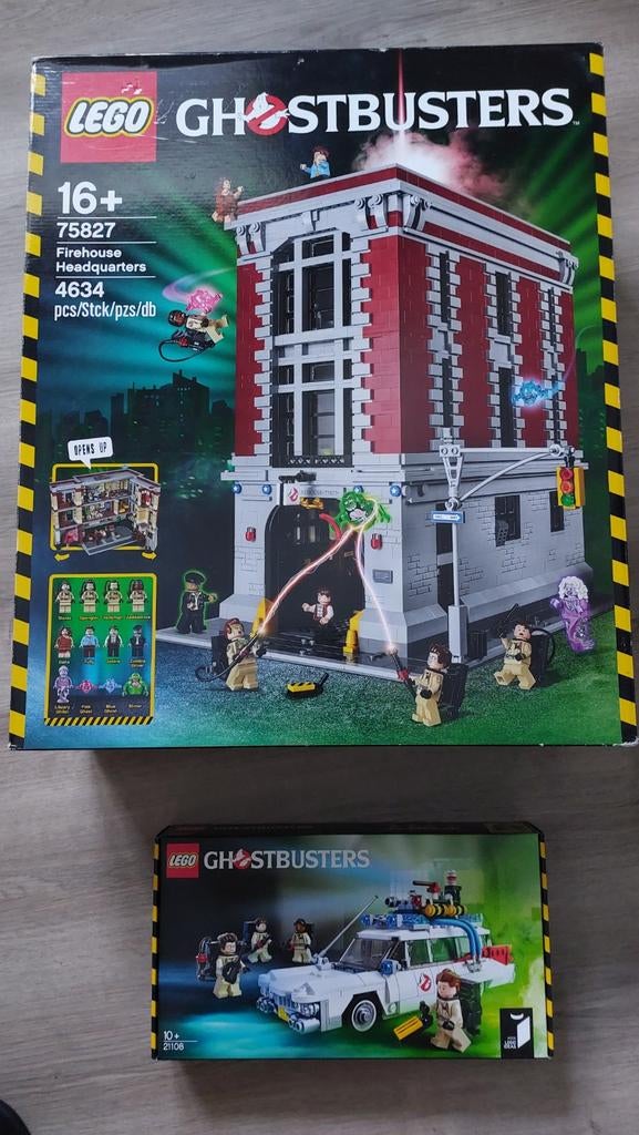 Lego Ghostbusters Firehouse 75827 + 21108, Kinderen en Baby's, Speelgoed | Duplo en Lego, Ophalen of Verzenden, Nieuw