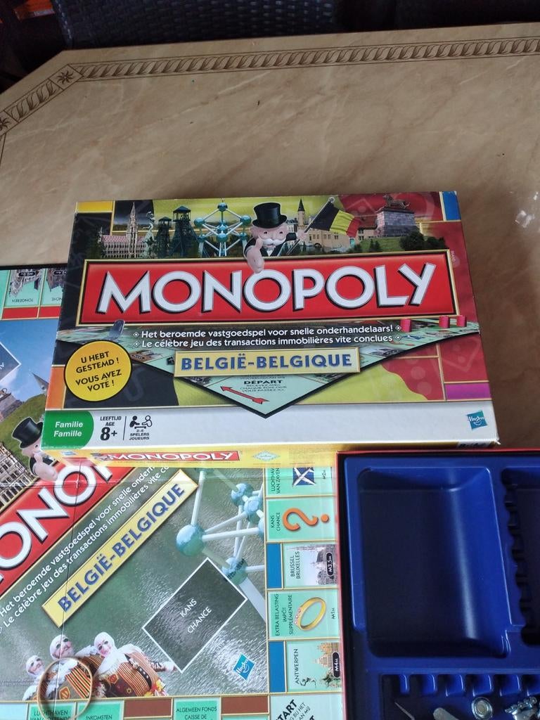 Monopoly België - Belgische editie, Gebruikt, Vijf spelers of meer, Ophalen of Verzenden, Hasbro