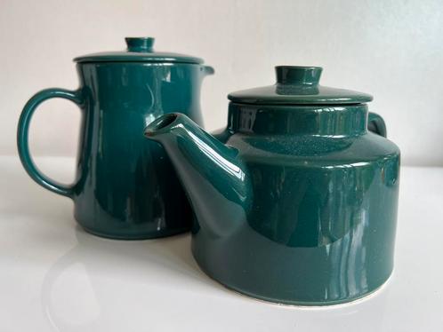 Fins Design Arabia Teema Theepot Koffiekan Groen Kaj Franck, Huis en Inrichting, Keuken | Servies, Zo goed als nieuw, Overige typen