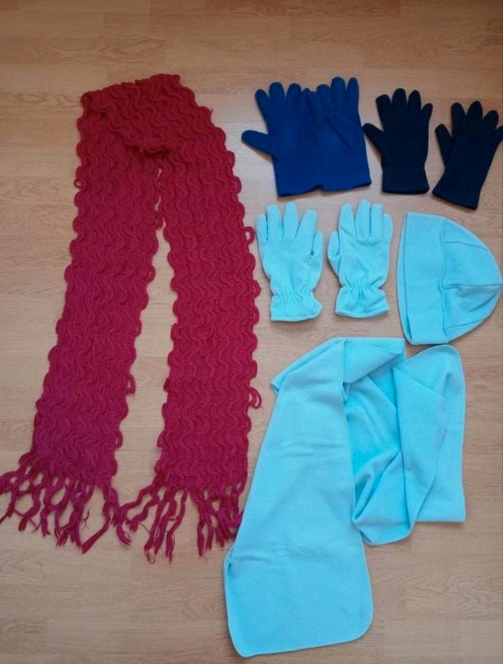 Diverse sjaals, handschoenen en muts, Kleding | Dames, Mutsen, Sjaals en Handschoenen, Zo goed als nieuw, Ophalen of Verzenden