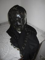 handgemaakte organza sjaal met kralen rand, Kleding | Dames, Mutsen, Sjaals en Handschoenen, Ophalen of Verzenden, Nieuw, Maat 38/40 (M)