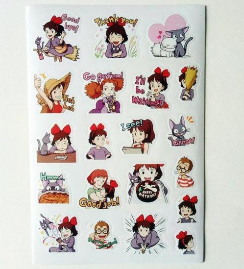 20 x KIKIs DELIVERY SERVICE Anime Sticker Studio Ghibli, Verzamelen, Stickers, Nieuw, Verzenden