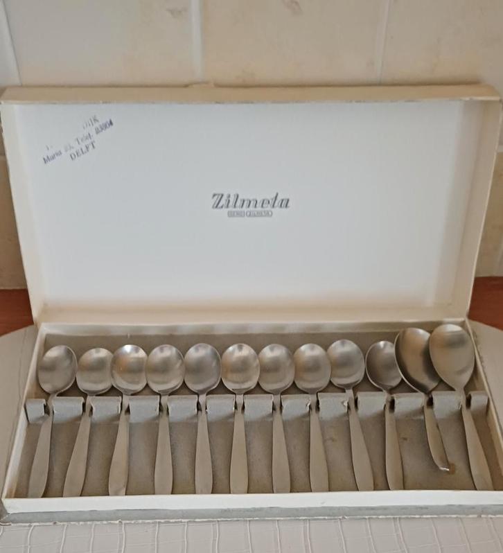 Theelepels 10x-Suiker,Jam, Gero Zilmeta Rumba, 515, Antiek en Kunst, Antiek | Bestek, Ophalen of Verzenden