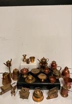24 Oude koperen miniaturen. Geel en rood koper € 1 - € 6 pst, Antiek en Kunst, Ophalen of Verzenden