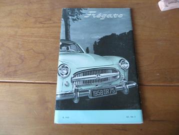 Instructieboek Renault Fregate 10-1957, model 1958 zeer mooi beschikbaar voor biedingen