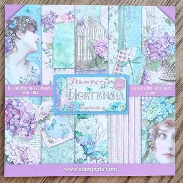 Stamperia scrappapier 'Hortensia' beschikbaar voor biedingen
