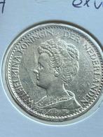 Hele mooie gulden 1917 Wilhelmina, 1 gulden, Zilver, Ophalen of Verzenden, Koningin Wilhelmina
