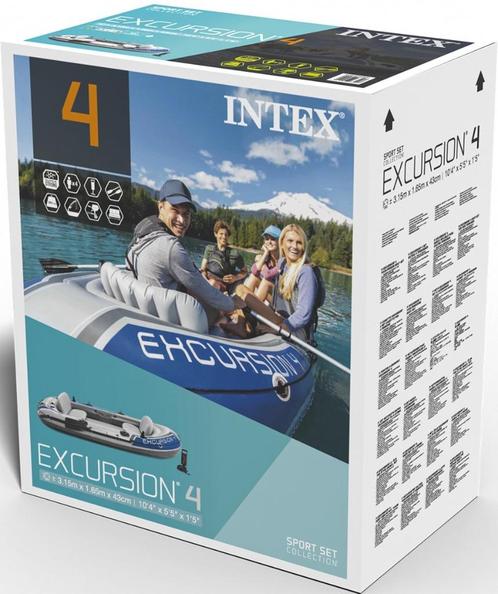 Intex 4 persoons Boot inclusief peddels & pomp 315x164x43 cm, Watersport en Boten, Kano's, Nieuw, Overige typen, Drie personen of meer
