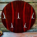 Mid Century Modern Teak Houten Kapstok - Rond - 70,5CM, Ophalen of Verzenden, Zo goed als nieuw, Hout, Wandkapstok