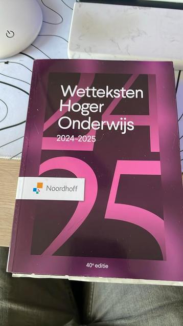 Redactieraad - Wetteksten Hoger Onderwijs 2024-2025 beschikbaar voor biedingen