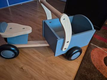 Bandits and Angels Houten bakfiets loopfiets  beschikbaar voor biedingen