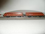 2x Marklin Ho platte bakwagon v/d DB., Wisselstroom, Wagon, Ophalen of Verzenden, Zo goed als nieuw